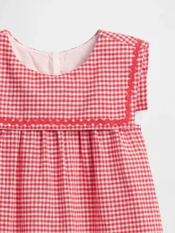 Baby & Toddler Linen-Cotton Gingham Sailor Dress
