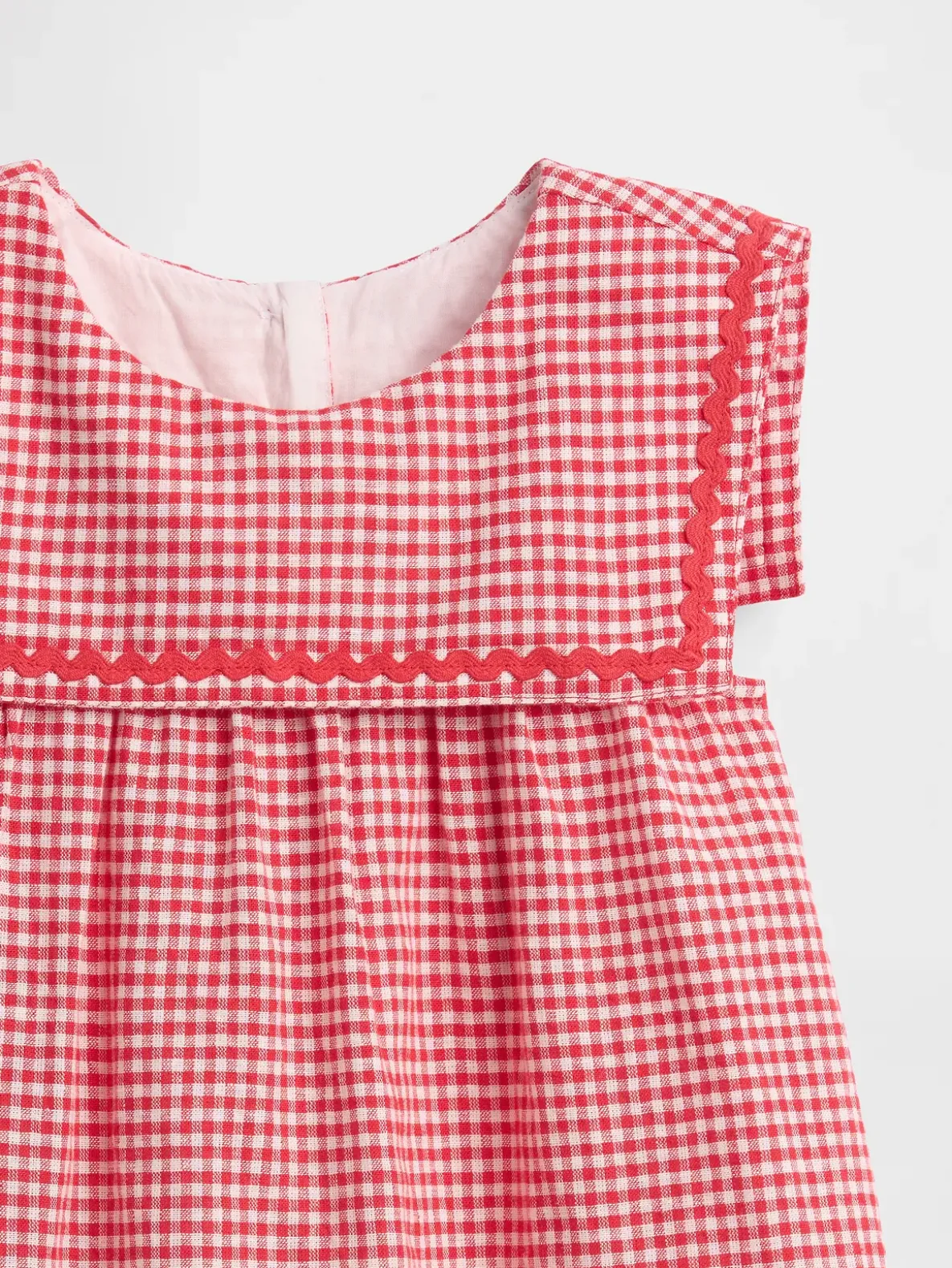 Baby & Toddler Linen-Cotton Gingham Sailor Dress
