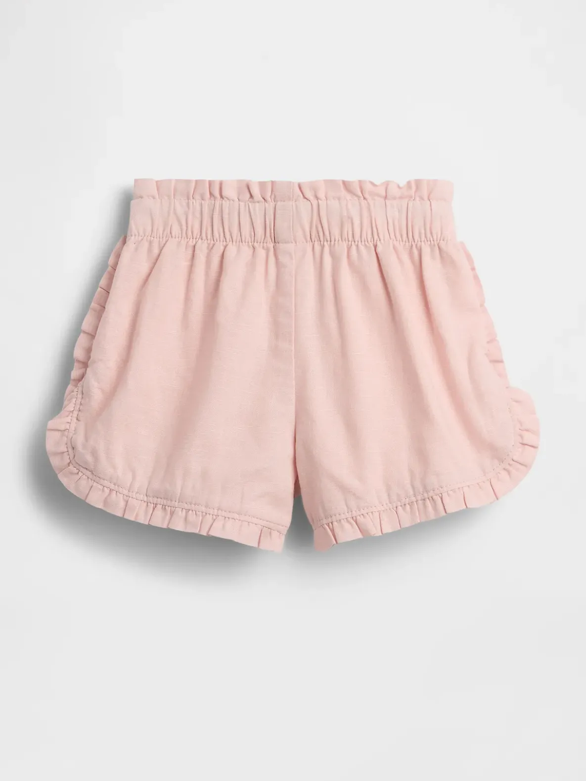 Baby & Toddler Linen-Cotton Ruffle Dolphin Shorts