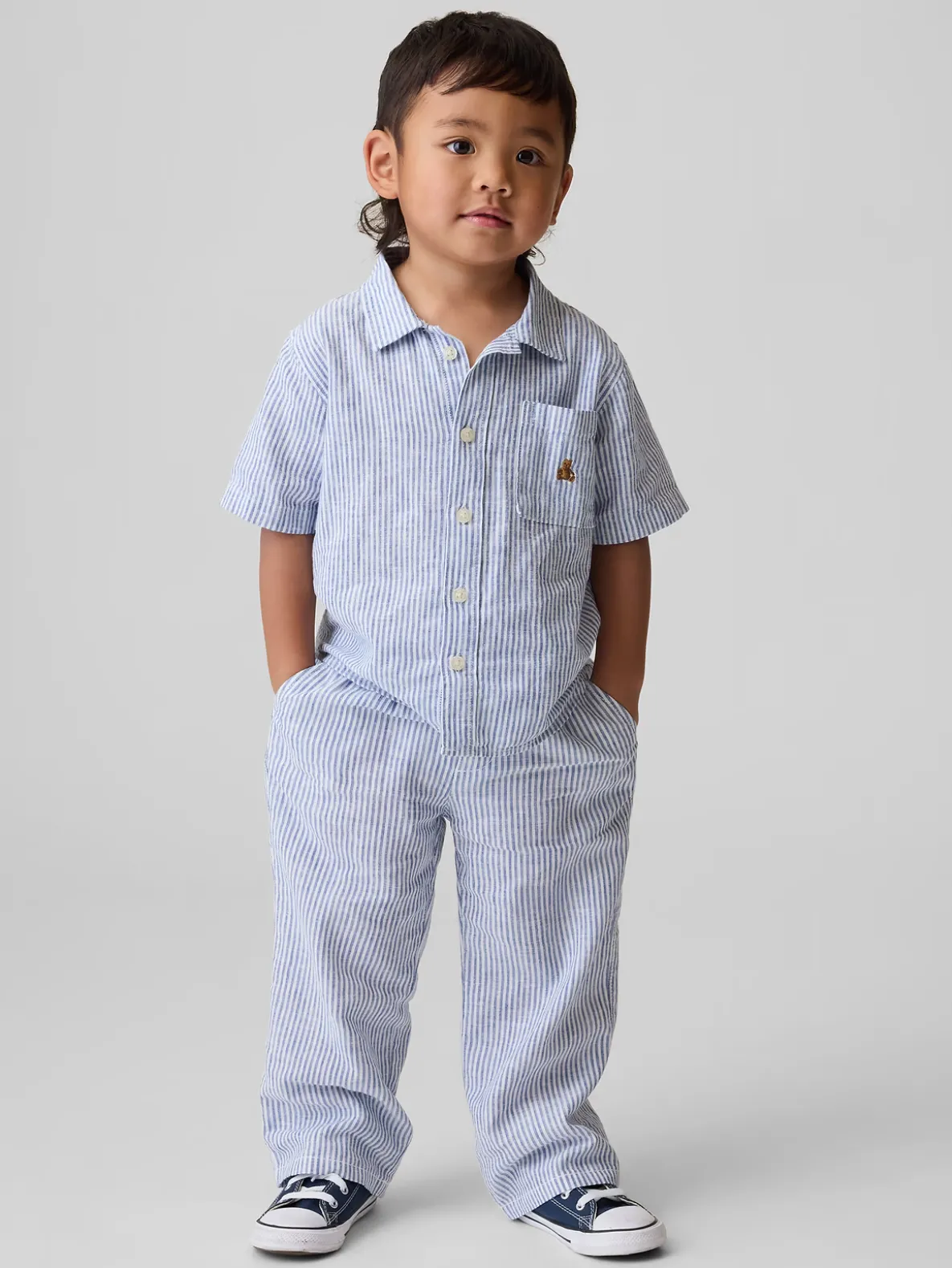 Baby & Toddler Linen-Cotton Pull-On Pants