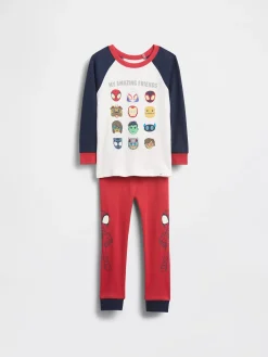 Baby & Toddler Marvel Organic Brushed Cotton PJ Set
