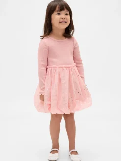 Baby & Toddler Mixed Media Bubble Dress