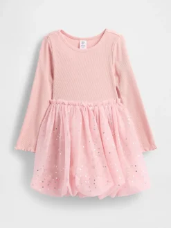 Baby & Toddler Mixed Media Bubble Dress