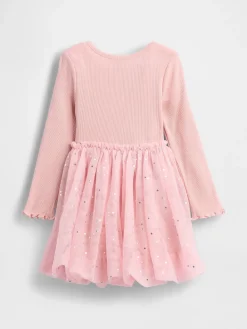 Baby & Toddler Mixed Media Bubble Dress