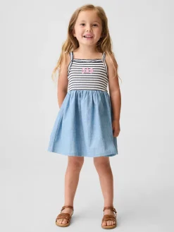 Baby & Toddler Mixed Media Apron Dress