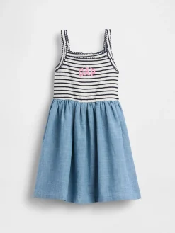 Baby & Toddler Mixed Media Apron Dress
