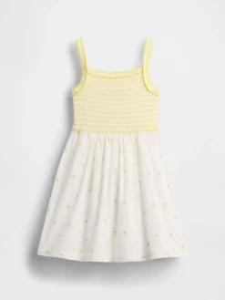 Baby & Toddler Mixed Media Apron Dress