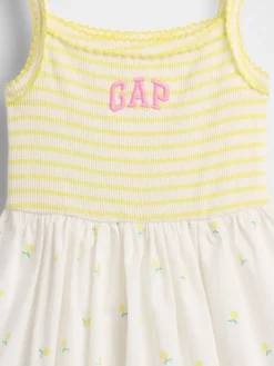 Baby & Toddler Mixed Media Apron Dress