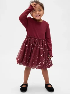 Baby & Toddler Mixed Media Bubble Dress