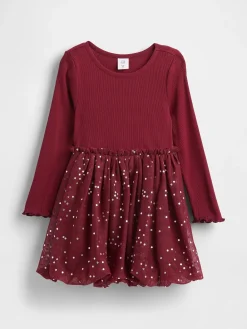 Baby & Toddler Mixed Media Bubble Dress