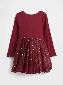 Baby & Toddler Mixed Media Bubble Dress