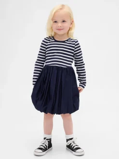 Baby & Toddler Mixed Media Bubble Dress
