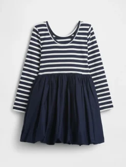 Baby & Toddler Mixed Media Bubble Dress