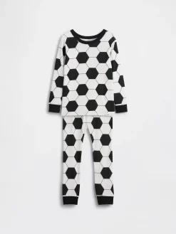 Baby & Toddler Organic Brushed Cotton Soccer PJ Set