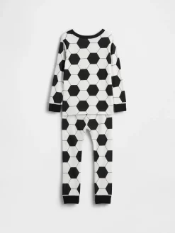 Baby & Toddler Organic Brushed Cotton Soccer PJ Set