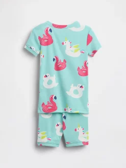 Baby & Toddler Organic Brushed Cotton Pool Float PJ Short Set