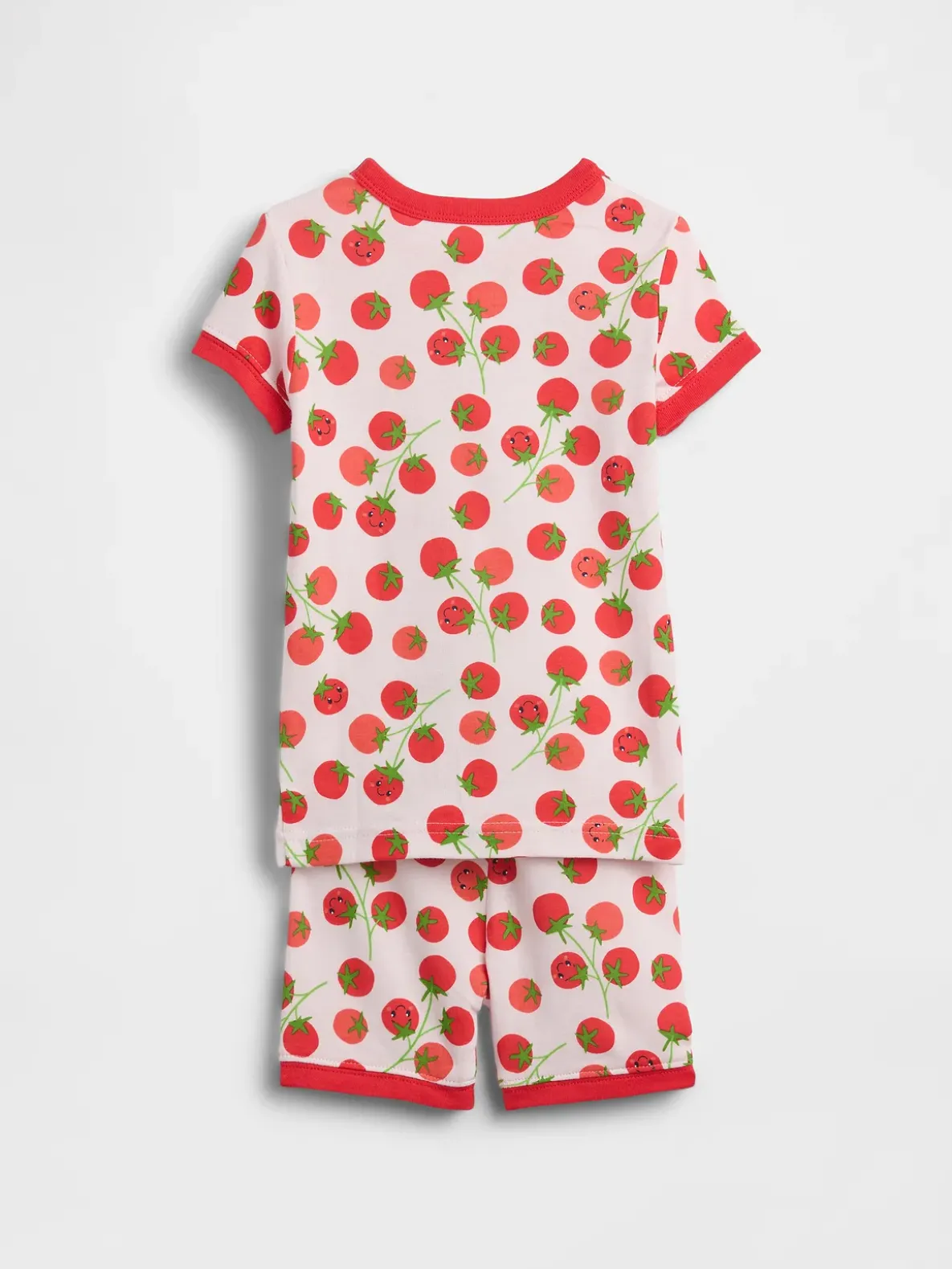 Baby & Toddler Organic Brushed Cotton Tomato PJ Short Set
