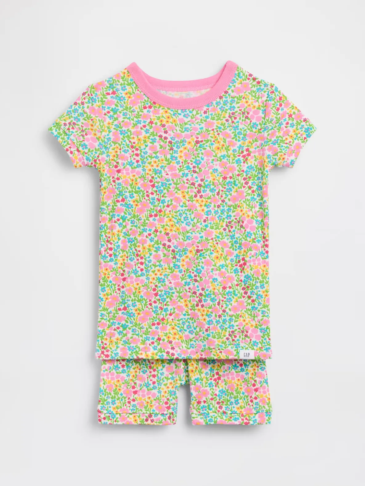 Baby & Toddler Organic Brushed Cotton Floral PJ Short Set