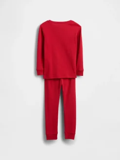 Baby & Toddler Organic Brushed Cotton Henley PJ Set