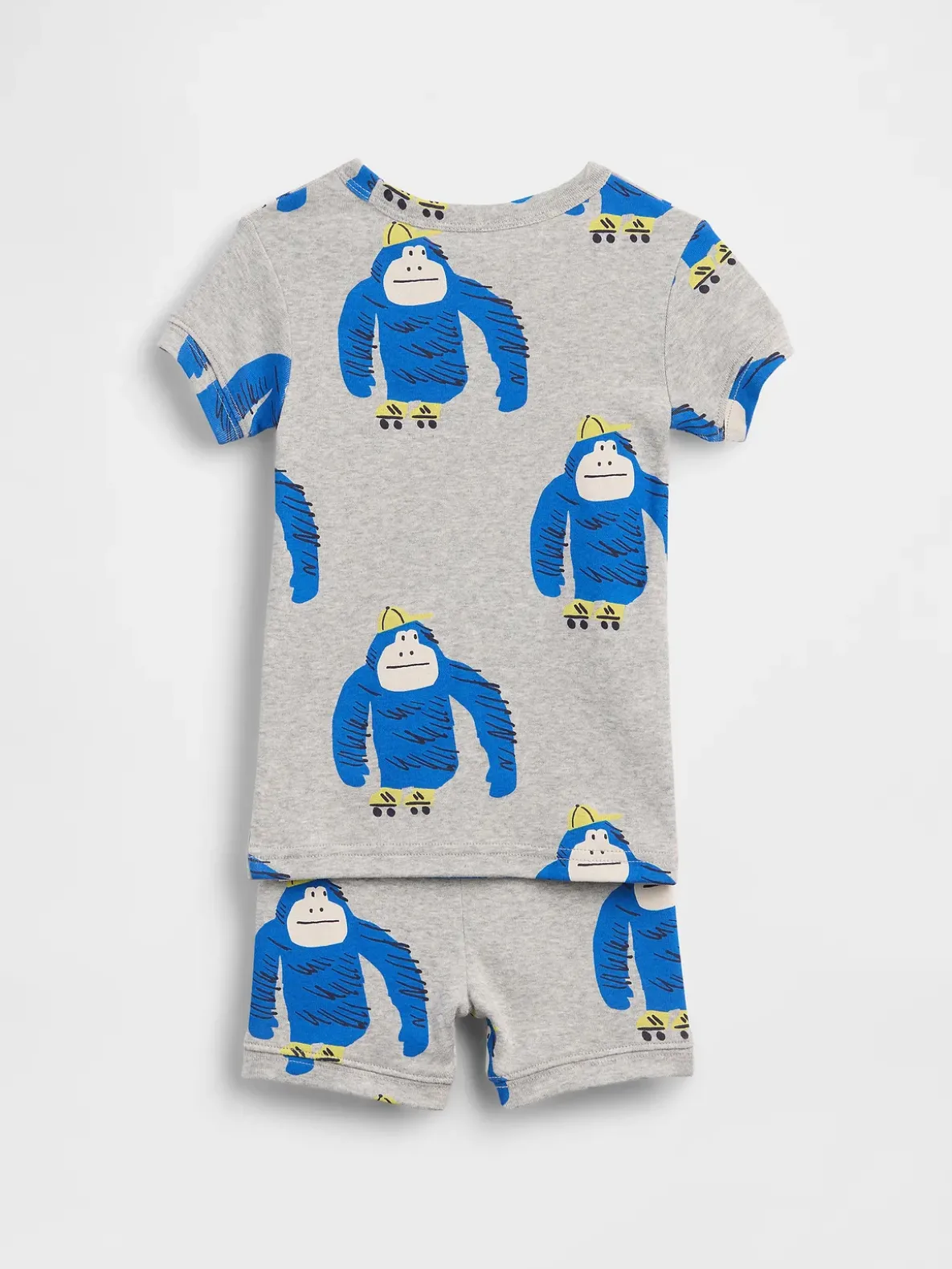 Baby & Toddler Organic Brushed Cotton Gorilla PJ Short Set