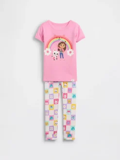 Baby & Toddler Organic Brushed Cotton Gabby's Dollhouse PJ Set