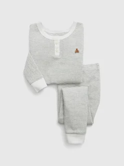 Baby & Toddler Organic Cotton Henley PJ Set
