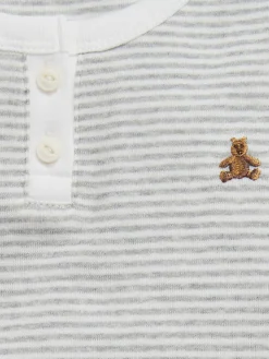 Baby & Toddler Organic Cotton Henley PJ Set