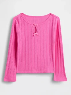 Baby & Toddler Pointelle Bow Top