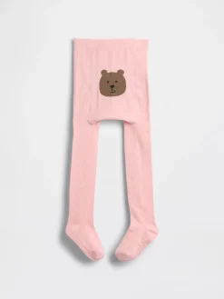 Baby & Toddler Pointelle Bear Tights
