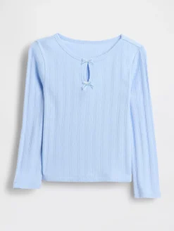 Baby & Toddler Pointelle Bow Top