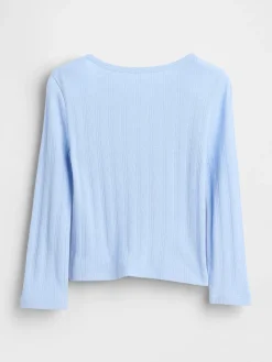 Baby & Toddler Pointelle Bow Top