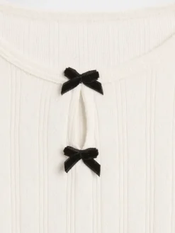 Baby & Toddler Pointelle Bow Top