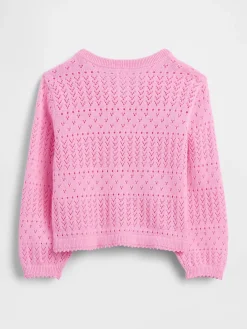 Baby & Toddler Pointelle Cardigan Sweater