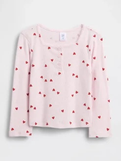 Baby & Toddler Pointelle Henley Top