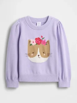 Baby & Toddler Puff-Sleeve Sweater