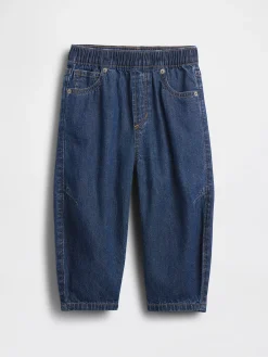 Baby & Toddler Pull-On Barrel Jeans