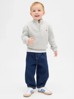 Baby & Toddler Pull-on Barrel Jeans
