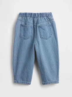 Baby & Toddler Pull-On Barrel Jeans