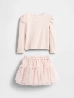 Baby & Toddler Rib & Tulle Outfit Set