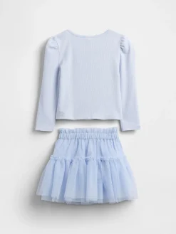 Baby & Toddler Rib & Tulle Outfit Set