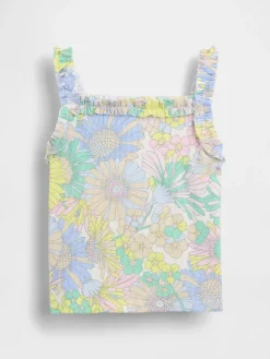 Baby & Toddler Rib Ruffle Apron Tank Top