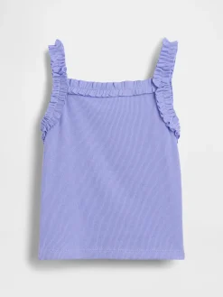 Baby & Toddler Rib Ruffle Apron Tank Top