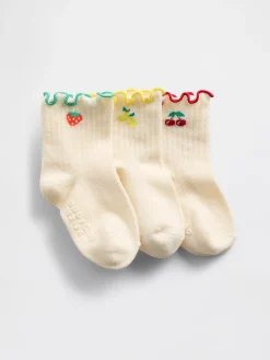 Baby & Toddler Ruffle Crew Socks (3-Pack)