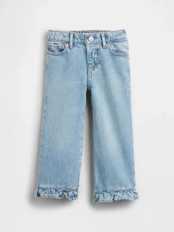 Baby & Toddler Ruffle-Hem Stride Jeans