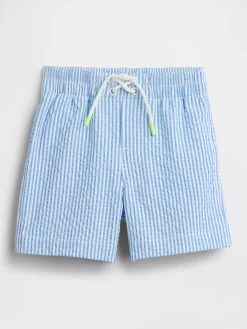 Baby & Toddler Seersucker Swim Trunks