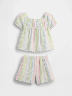 Baby & Toddler Seersucker Stripe Outfit Set
