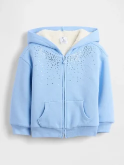 Baby & Toddler Sherpa-Lined Sequin Zip Hoodie