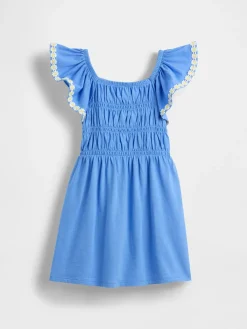 Baby & Toddler Smocked Flutter-Sleeve Dress
