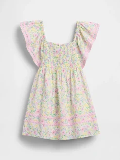 Baby & Toddler Smocked Flutter-Sleeve Dress