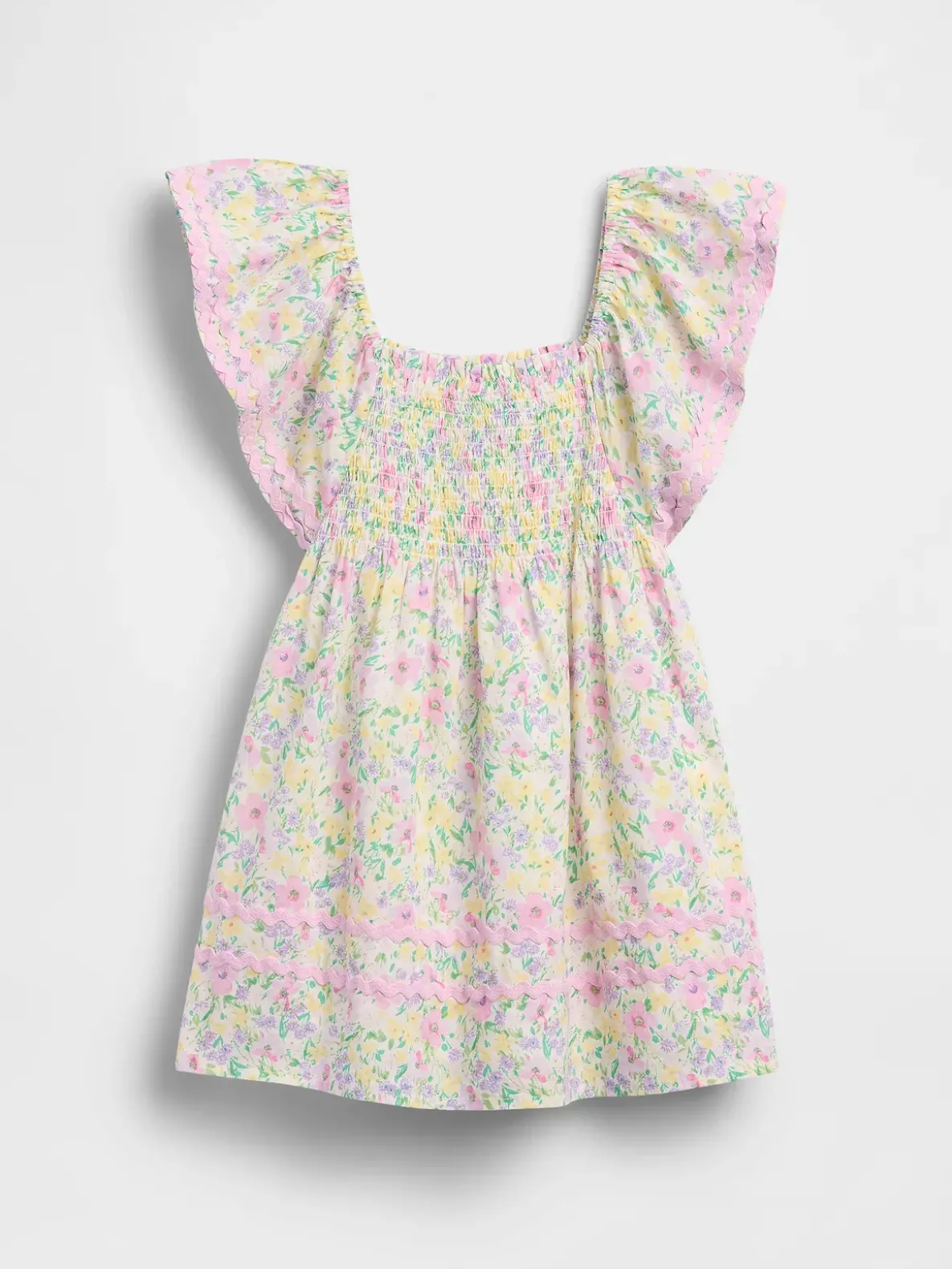 Baby & Toddler Smocked Flutter-Sleeve Dress